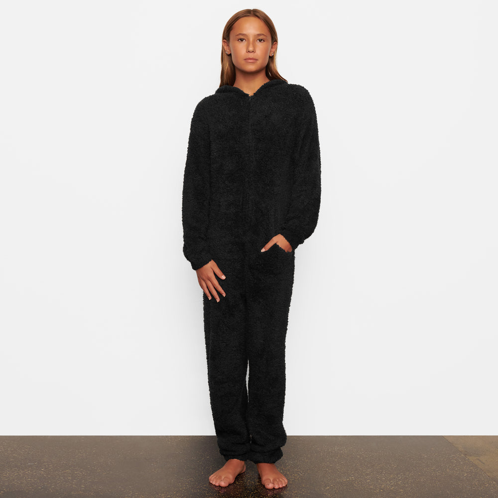 Skims COZY KNIT ONESIE Detske Čierne | ENZR-14267