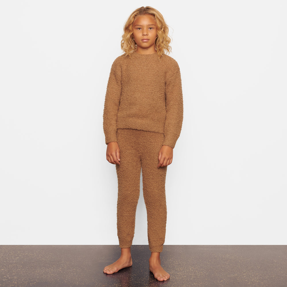 Skims COZY KNIT PULLOVER Detske Hnede | PEFT-53874