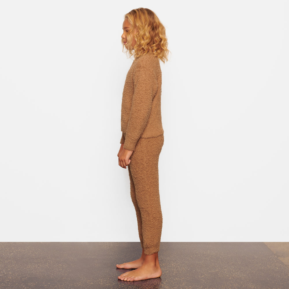 Skims COZY KNIT PULLOVER Detske Hnede | PEFT-53874