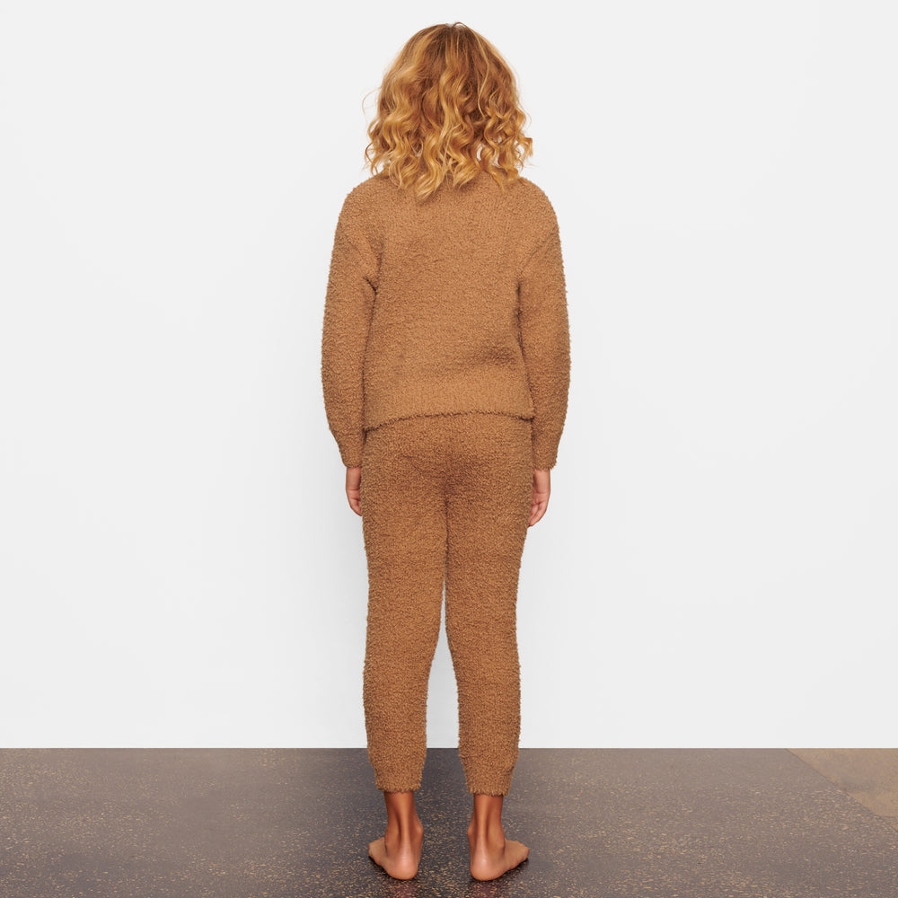 Skims COZY KNIT PULLOVER Detske Hnede | PEFT-53874