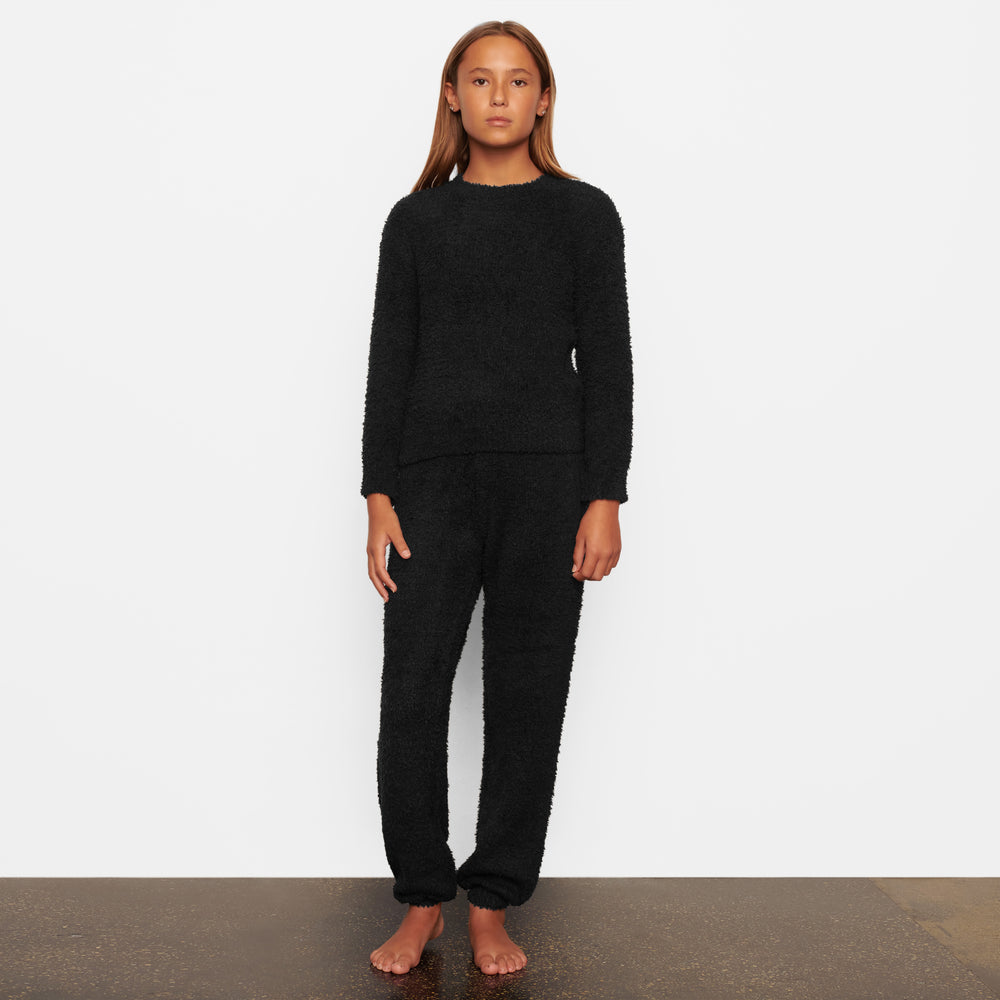 Skims COZY KNIT PULLOVER Detske Čierne | WXRQ-51803