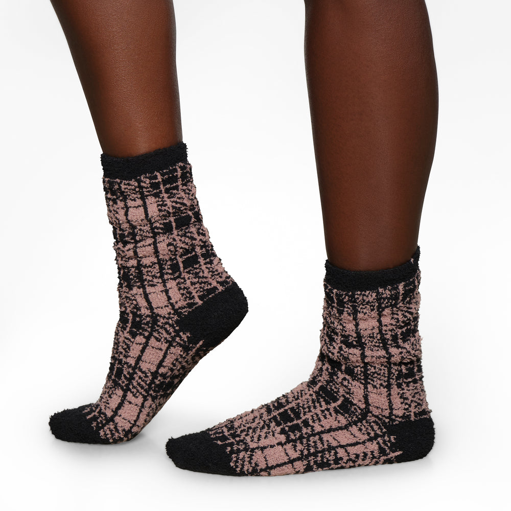 Skims COZY KNIT Ponozky PLAID | SQEN-76091
