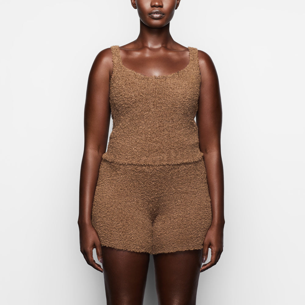 Skims COZY KNIT Tank Hnede | BMQP-91874