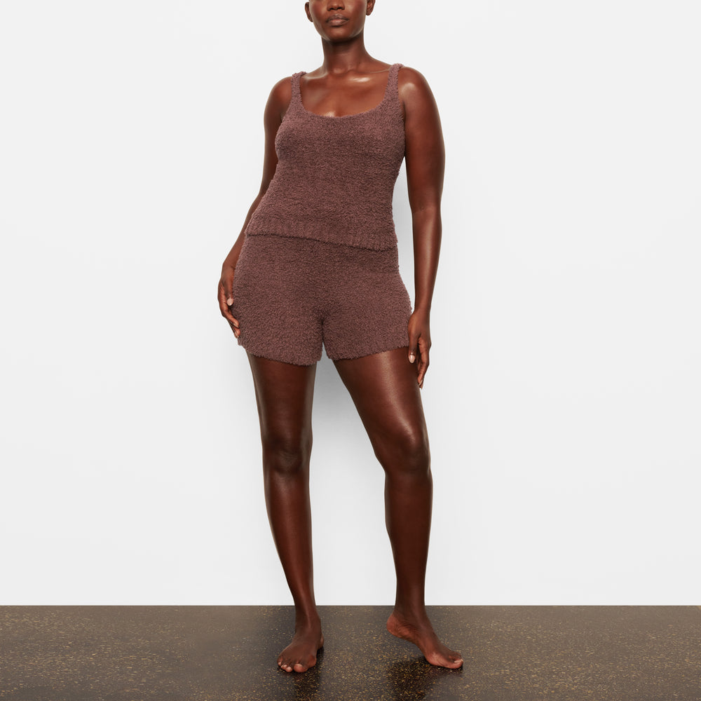 Skims COZY KNIT Tank Tmavo Červené | VCNH-76205