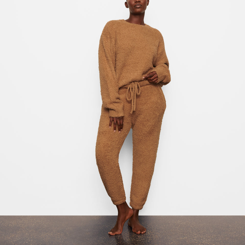 Skims COZY KNIT UNISEX Joggers Hnede | JIXB-97243