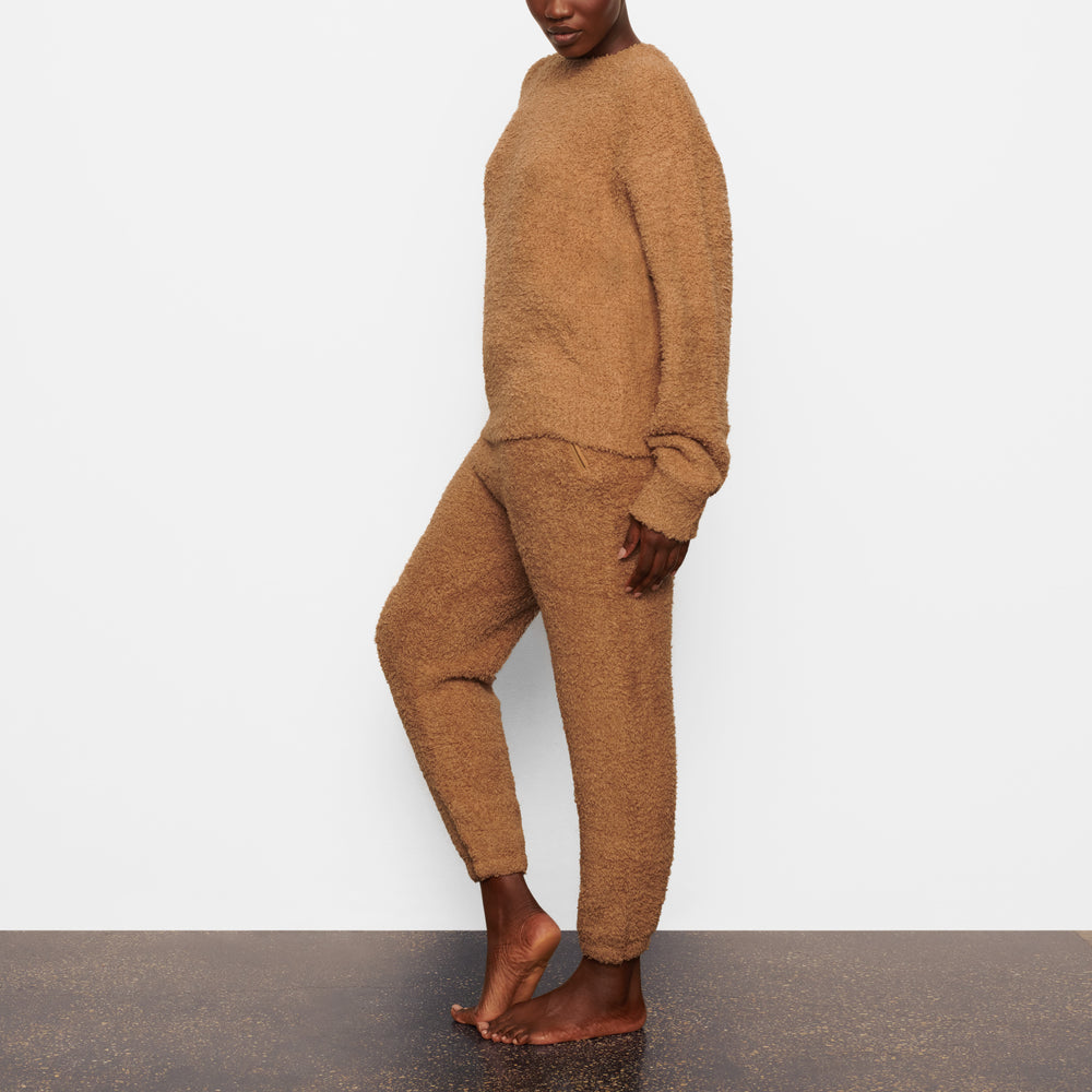 Skims COZY KNIT UNISEX Joggers Hnede | JIXB-97243