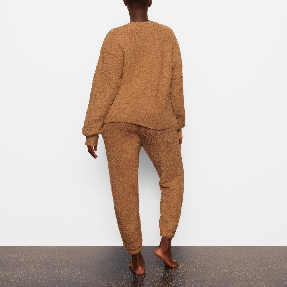 Skims COZY KNIT UNISEX Joggers Hnede | JIXB-97243