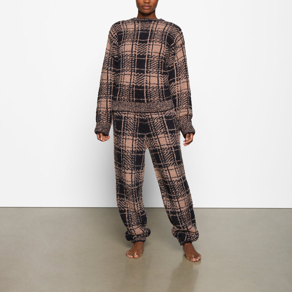 Skims COZY KNIT UNISEX Joggers PLAID | BAHW-72509