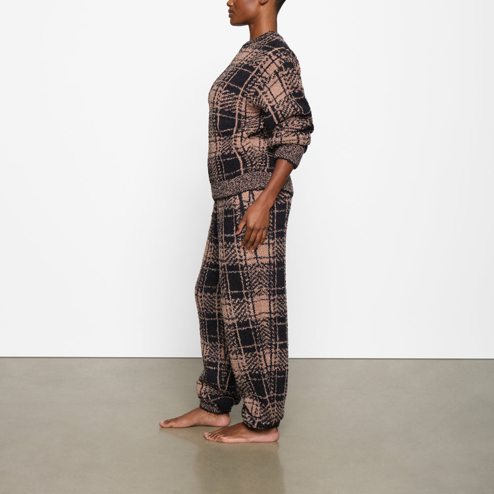 Skims COZY KNIT UNISEX Joggers PLAID | BAHW-72509
