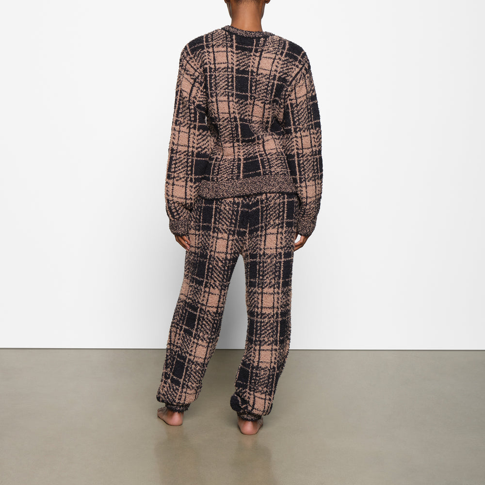Skims COZY KNIT UNISEX Joggers PLAID | BAHW-72509