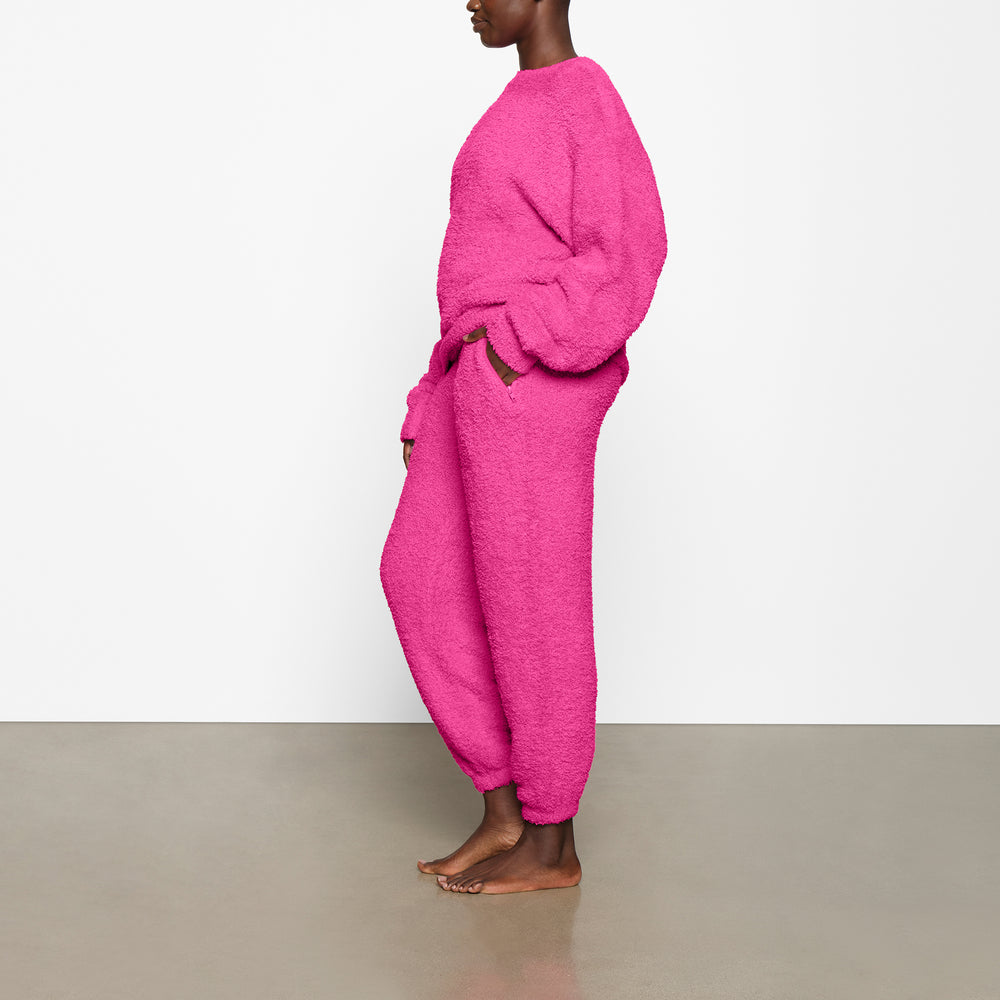 Skims COZY KNIT UNISEX Joggers Ruzove | HNET-81342
