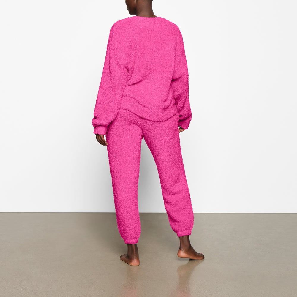 Skims COZY KNIT UNISEX Joggers Ruzove | HNET-81342