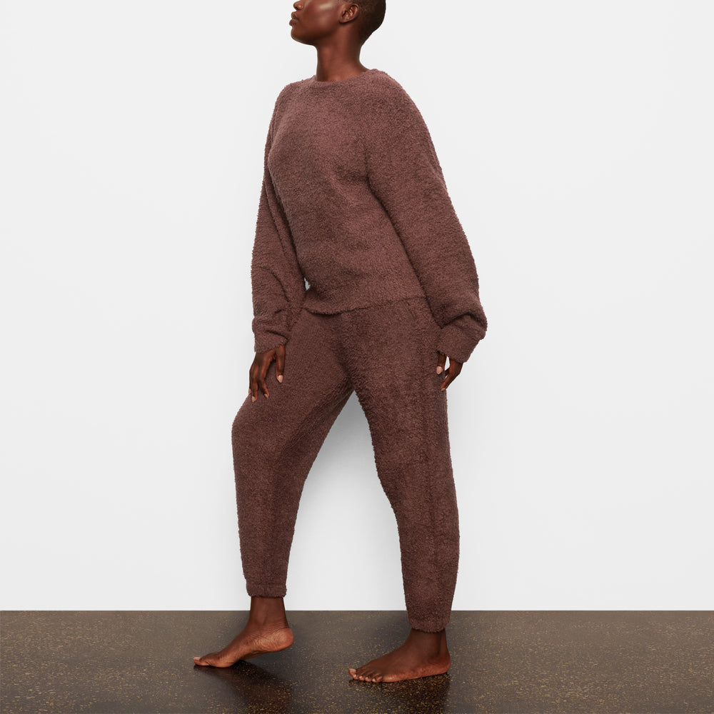 Skims COZY KNIT UNISEX Joggers Tmavo Červené | VSGP-73528