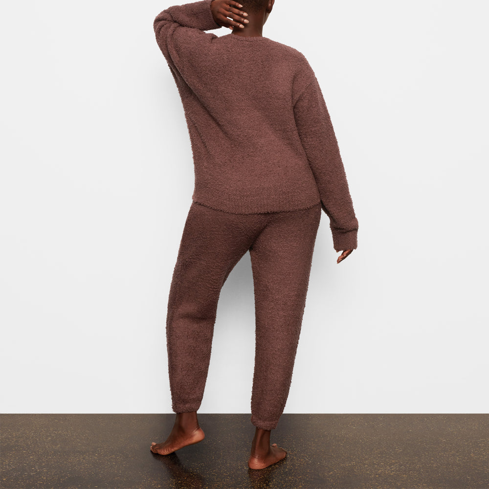 Skims COZY KNIT UNISEX Joggers Tmavo Červené | VSGP-73528