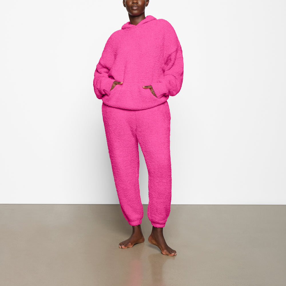 Skims COZY KNIT UNISEX Mikina s Kapucnou Ruzove | FAHL-21805