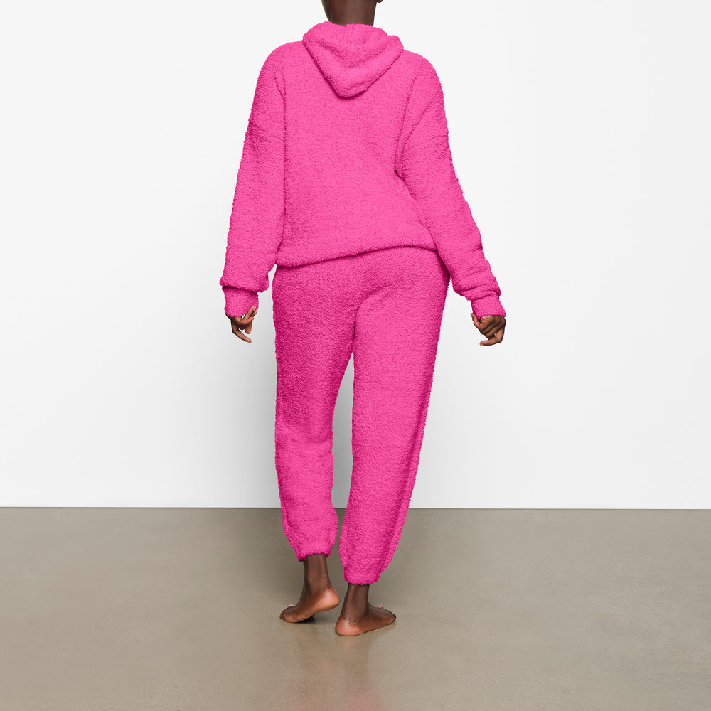Skims COZY KNIT UNISEX Mikina s Kapucnou Ruzove | FAHL-21805