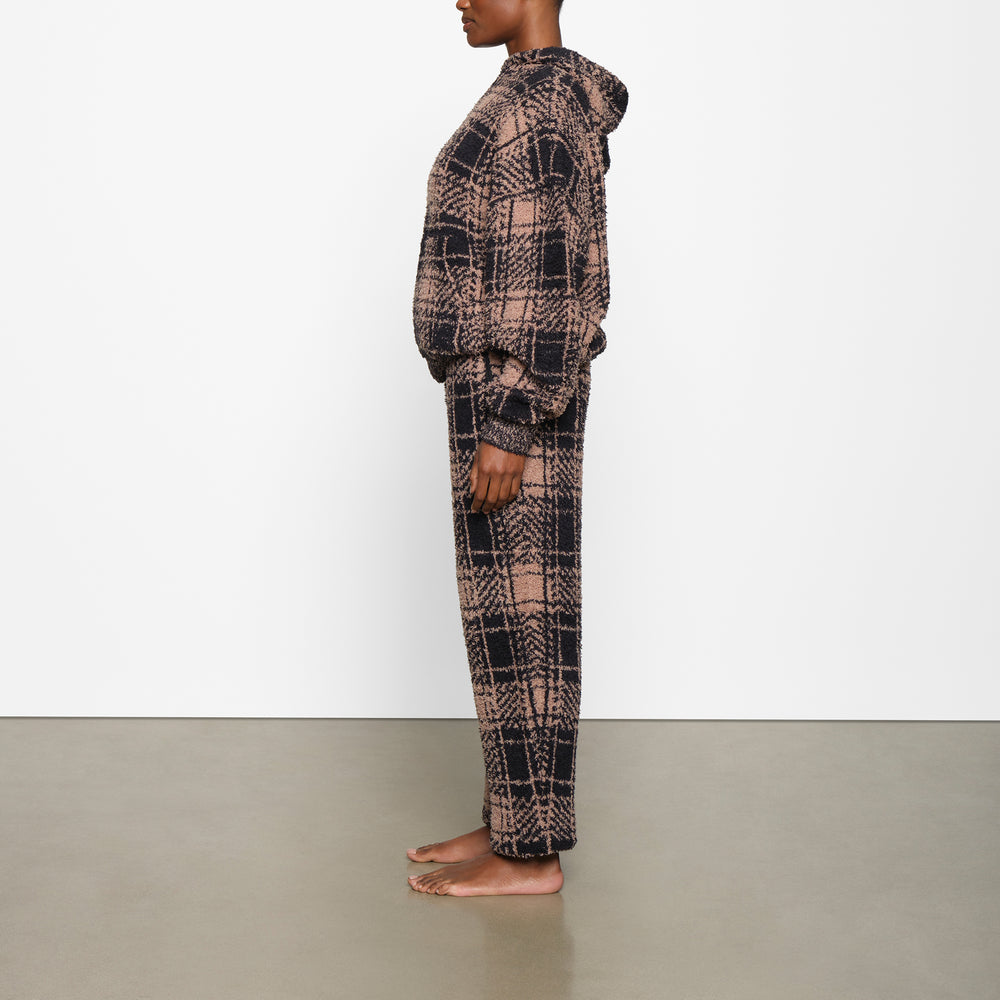 Skims COZY KNIT UNISEX Mikina s Kapucnou PLAID | QYKE-42973
