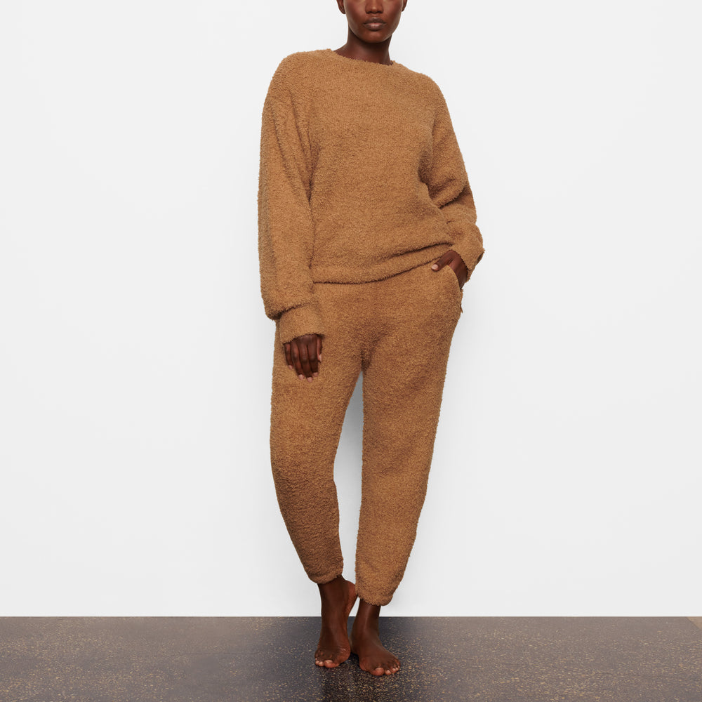 Skims COZY KNIT UNISEX Pulover Hnede | NOSJ-57963