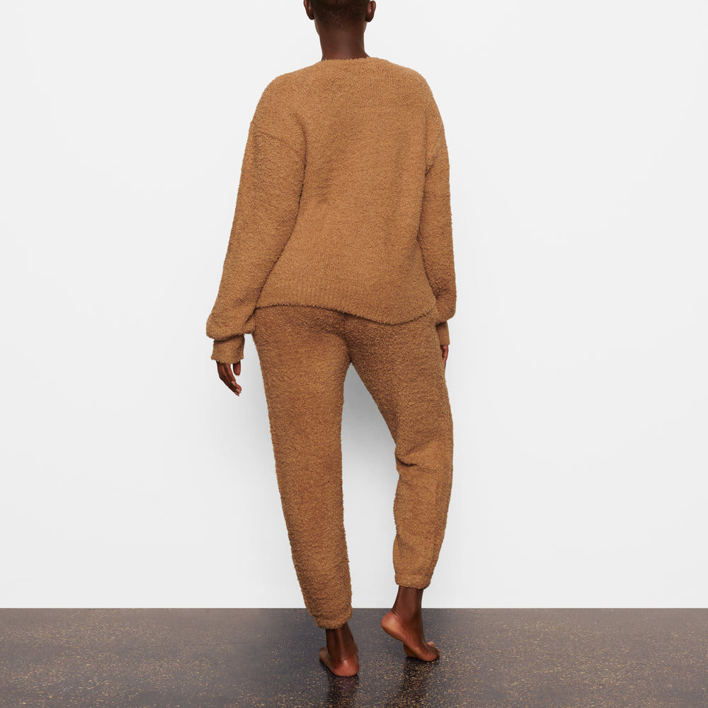 Skims COZY KNIT UNISEX Pulover Hnede | NOSJ-57963