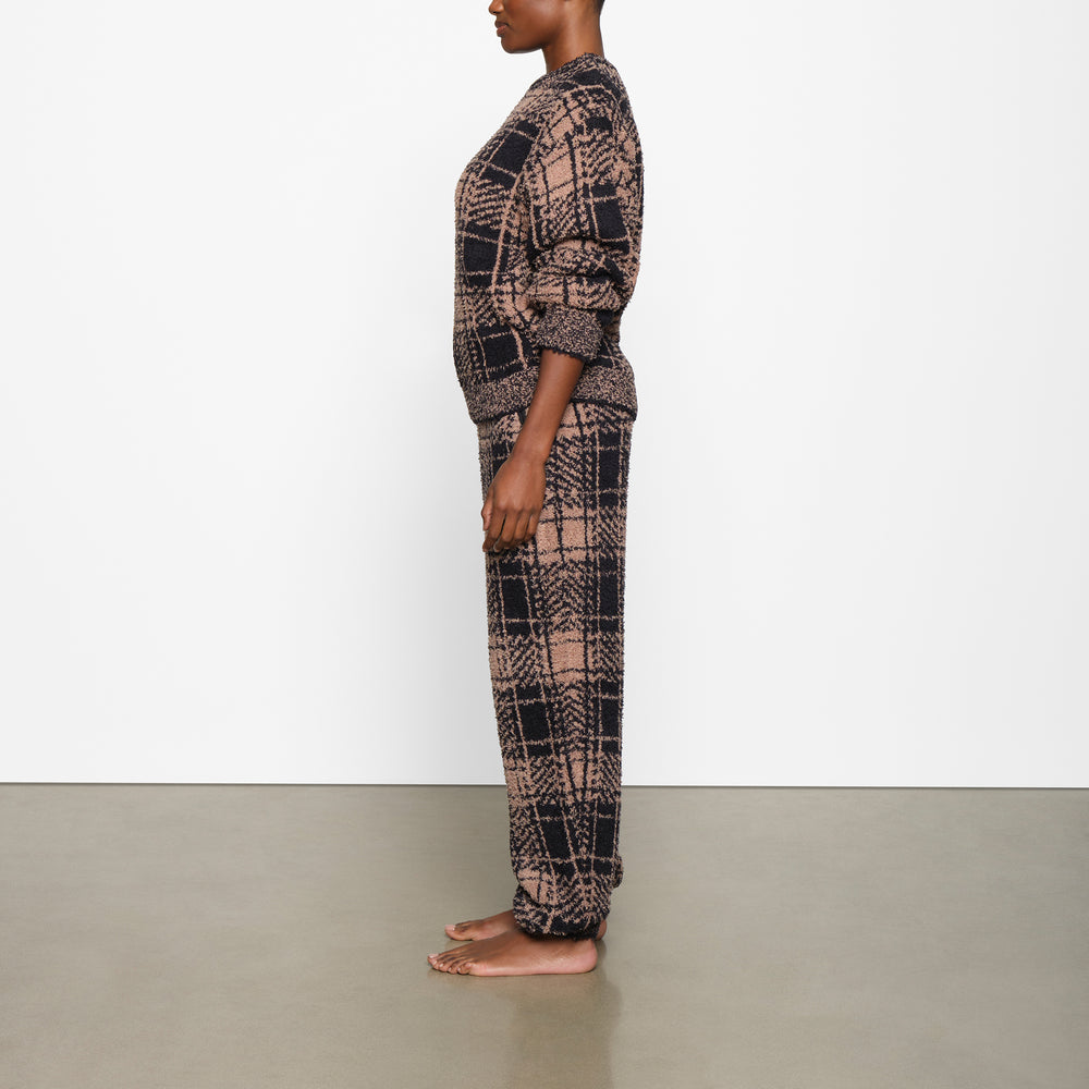 Skims COZY KNIT UNISEX Pulover PLAID | HDQK-02574