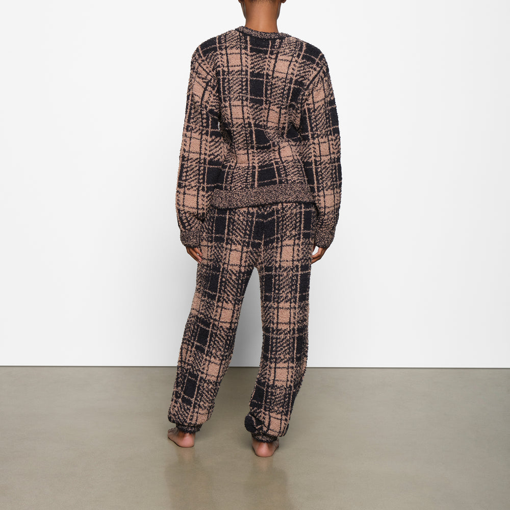 Skims COZY KNIT UNISEX Pulover PLAID | HDQK-02574