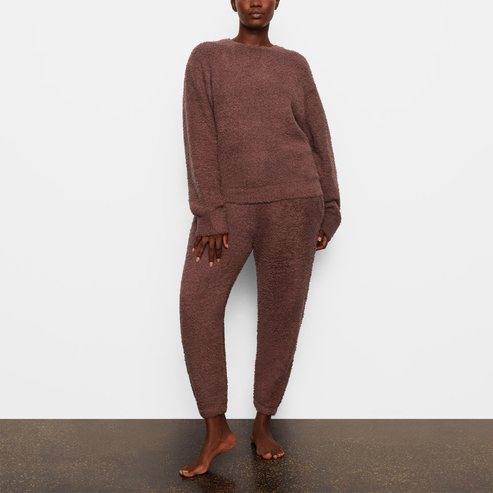 Skims COZY KNIT UNISEX Pulover Tmavo Červené | SWYD-89530