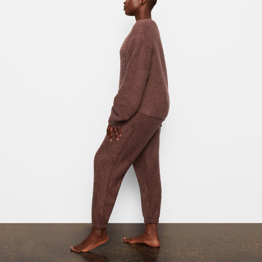 Skims COZY KNIT UNISEX Pulover Tmavo Červené | SWYD-89530