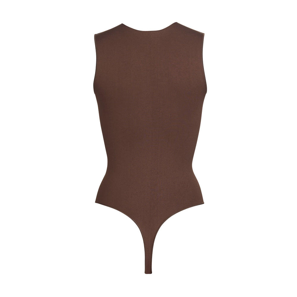 Skims ESSENTIAL CREW NECK Sleeveless Bodysuit Káva | BPTS-14038