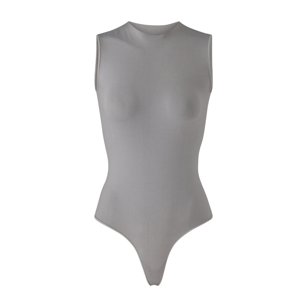 Skims ESSENTIAL CREW NECK Sleeveless Bodysuit Siva | DUOW-85632