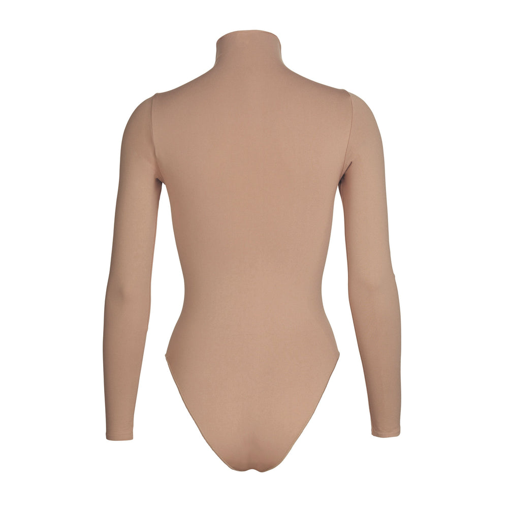 Skims ESSENTIAL MOCK NECK Long Sleeve Bodysuit Marhule | WPVZ-17549