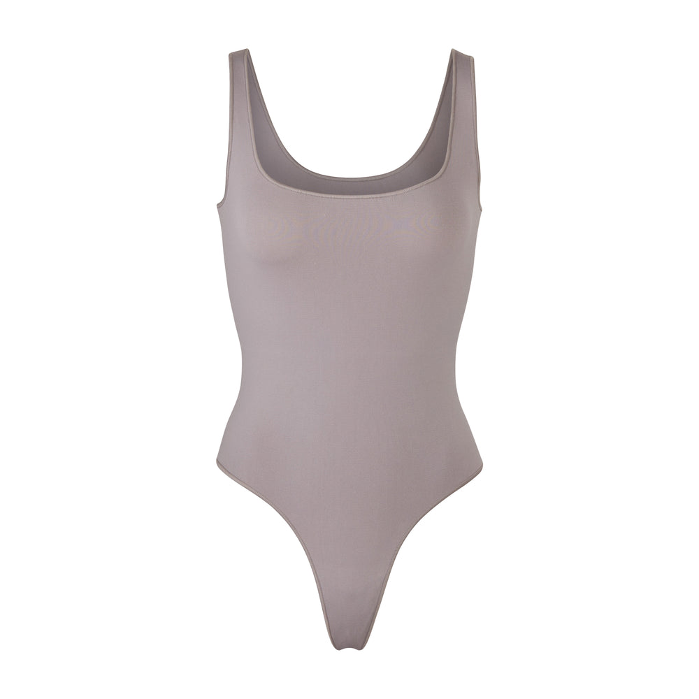 Skims ESSENTIAL Scoop Neck Bodysuit Siva | UQRS-81435