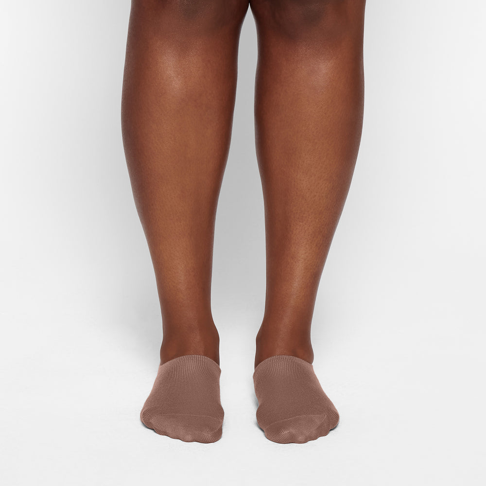 Skims EVERYDAY LOW RIB ANKLE Ponozky Hnede | KYWH-98162