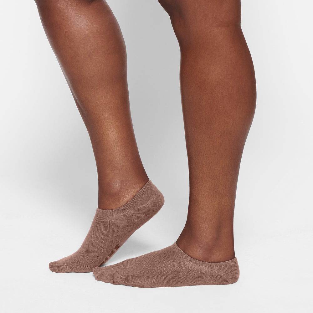 Skims EVERYDAY LOW RIB ANKLE Ponozky Hnede | KYWH-98162