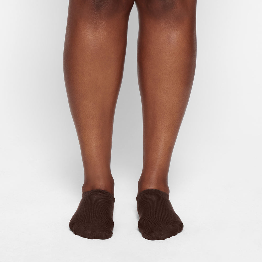 Skims EVERYDAY LOW RIB ANKLE Ponozky Čokoláda | SRLJ-15937