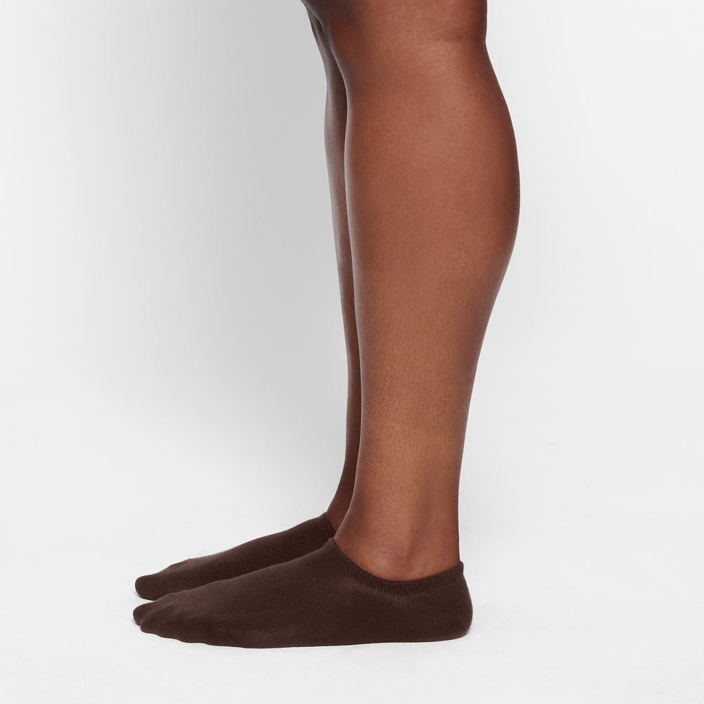 Skims EVERYDAY LOW RIB ANKLE Ponozky Čokoláda | SRLJ-15937