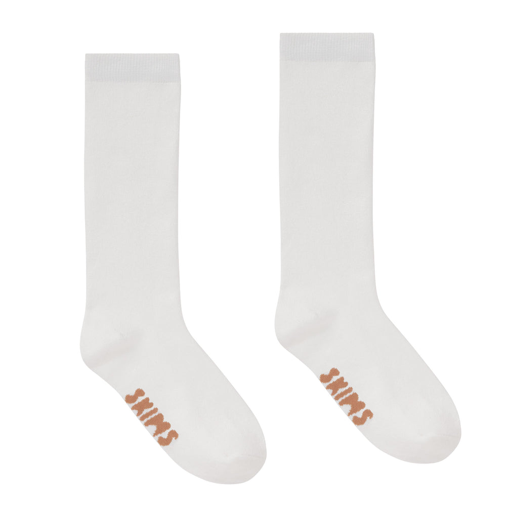Skims EVERYDAY MID CALF Ponozky Biele | WAKC-21536
