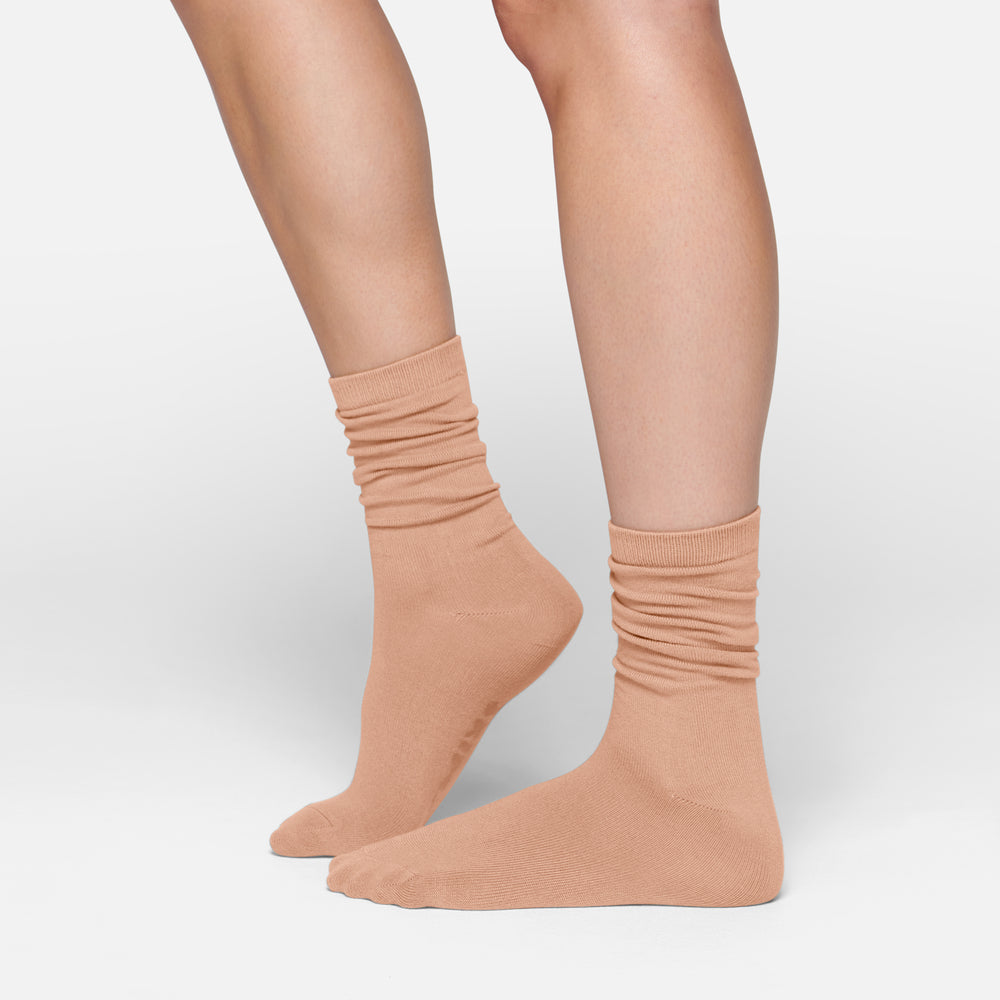Skims EVERYDAY MID CALF Ponozky Béžové | EOFM-63278