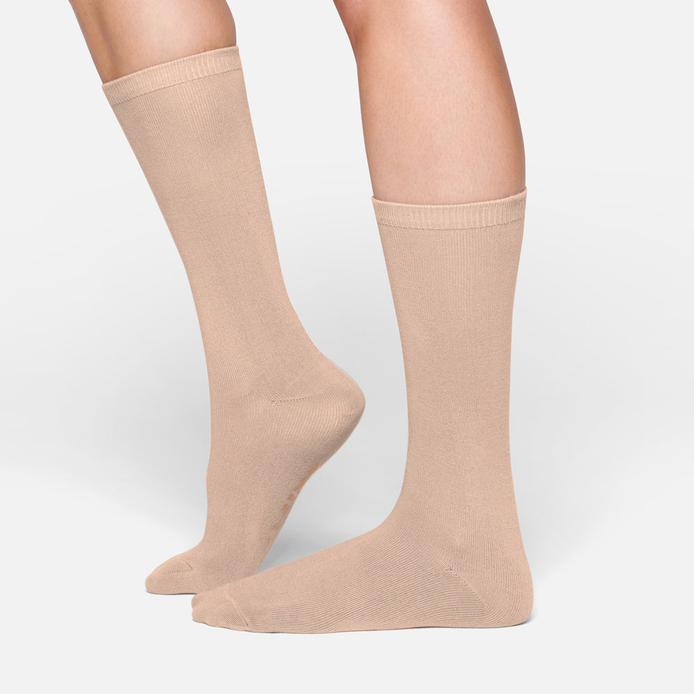 Skims EVERYDAY MID CALF Ponozky Béžové | LIPU-39471