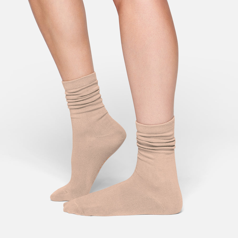Skims EVERYDAY MID CALF Ponozky Béžové | LIPU-39471