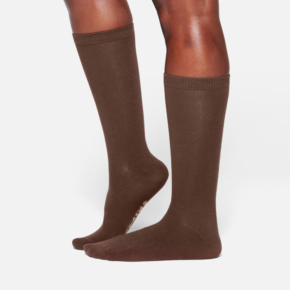 Skims EVERYDAY MID CALF Ponozky Čokoláda | ZJQO-61983