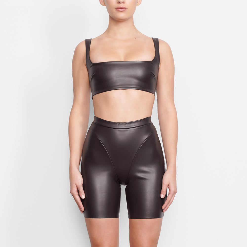 Skims FAUX LEATHER BIKER Kratasy Čierne | KYDS-54802