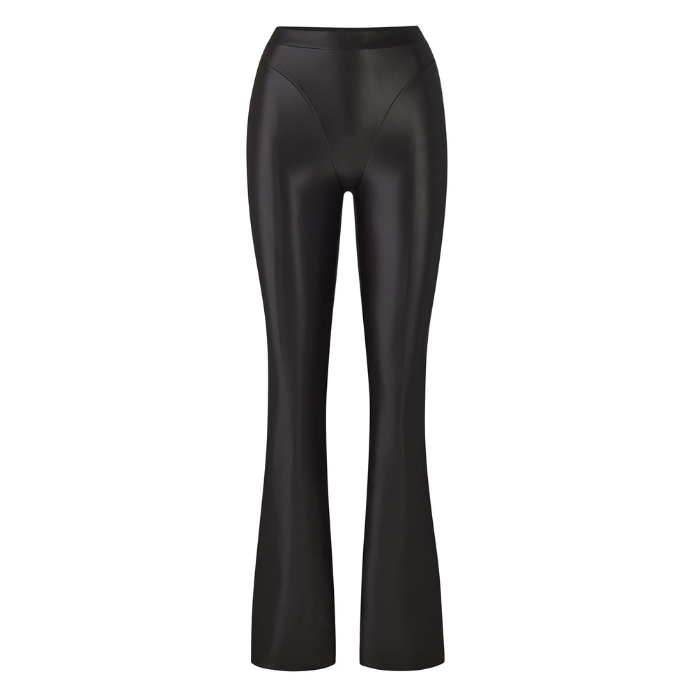 Skims FAUX LEATHER BOOT CUT Nohavice Čierne | BRWJ-68410