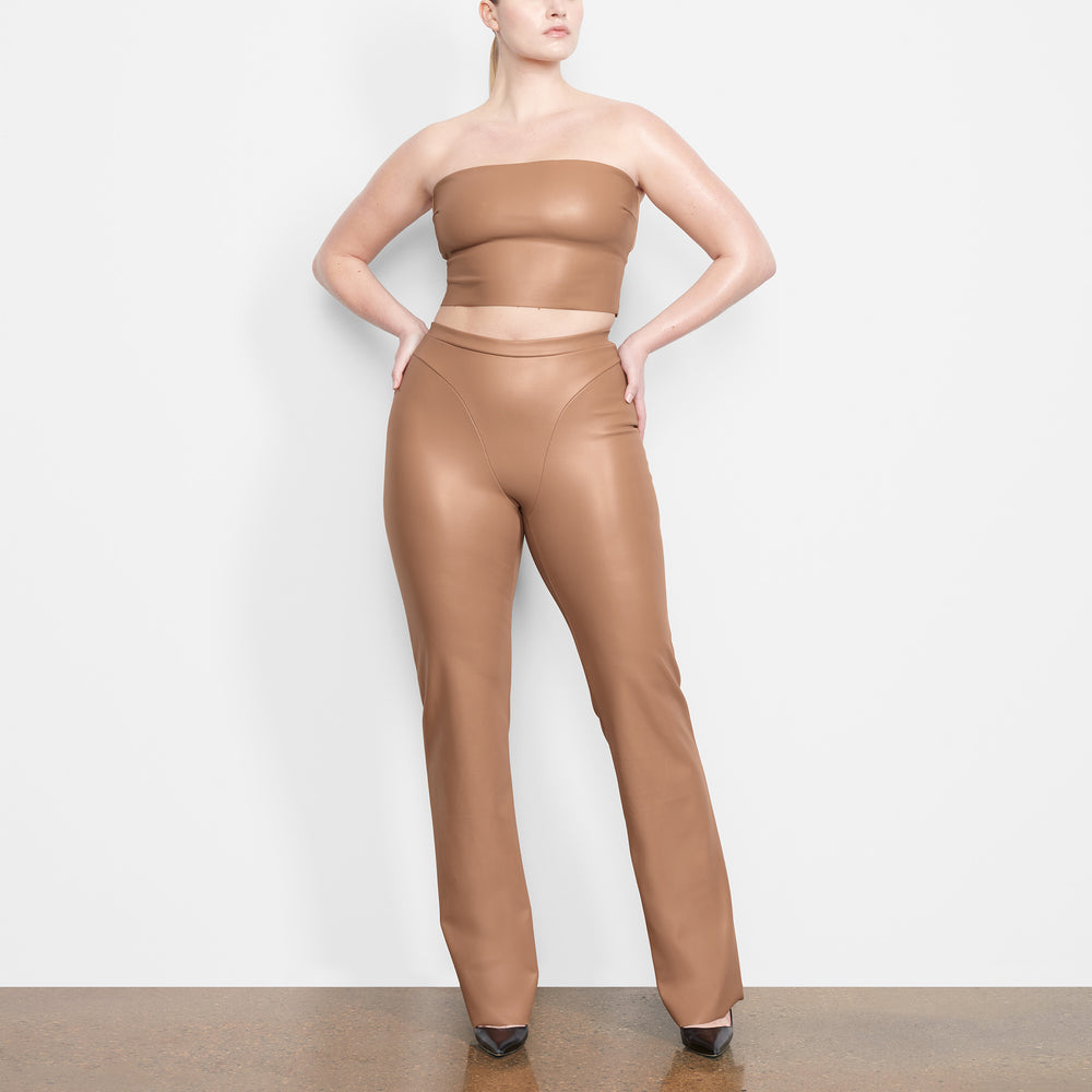 Skims FAUX LEATHER Bandeau Podprsenky Marhule | BWIU-83749