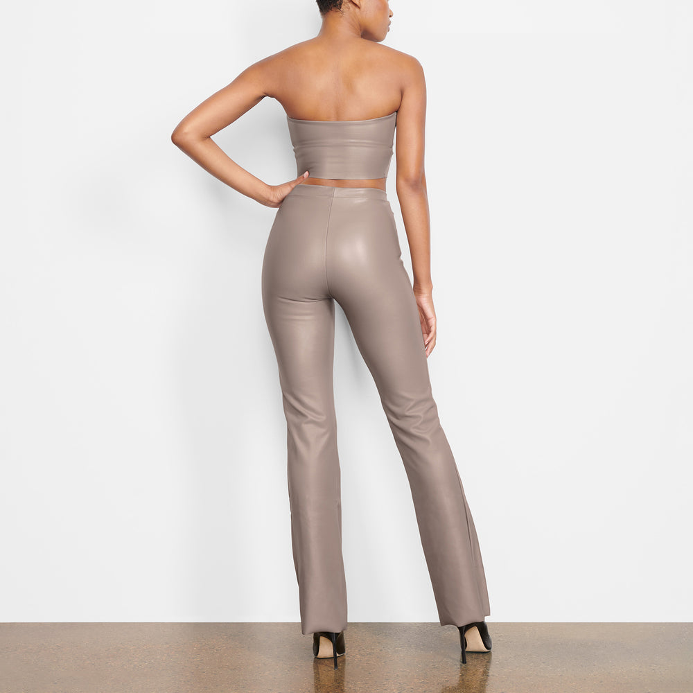 Skims FAUX LEATHER Bandeau Podprsenky Strieborne | OZHT-19803