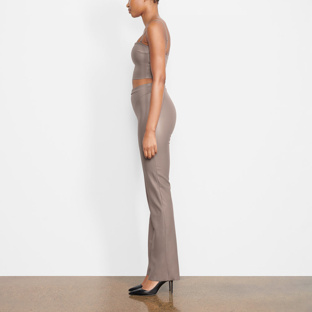 Skims FAUX LEATHER Bandeau Podprsenky Strieborne | OZHT-19803