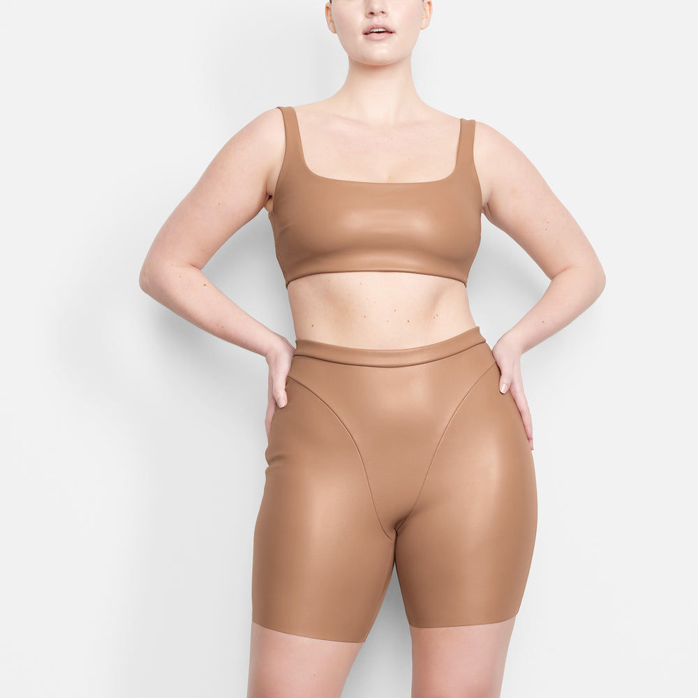 Skims FAUX LEATHER Bralette Marhule | DNLT-41972