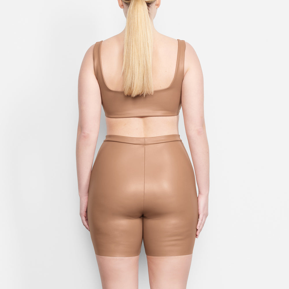 Skims FAUX LEATHER Bralette Marhule | DNLT-41972