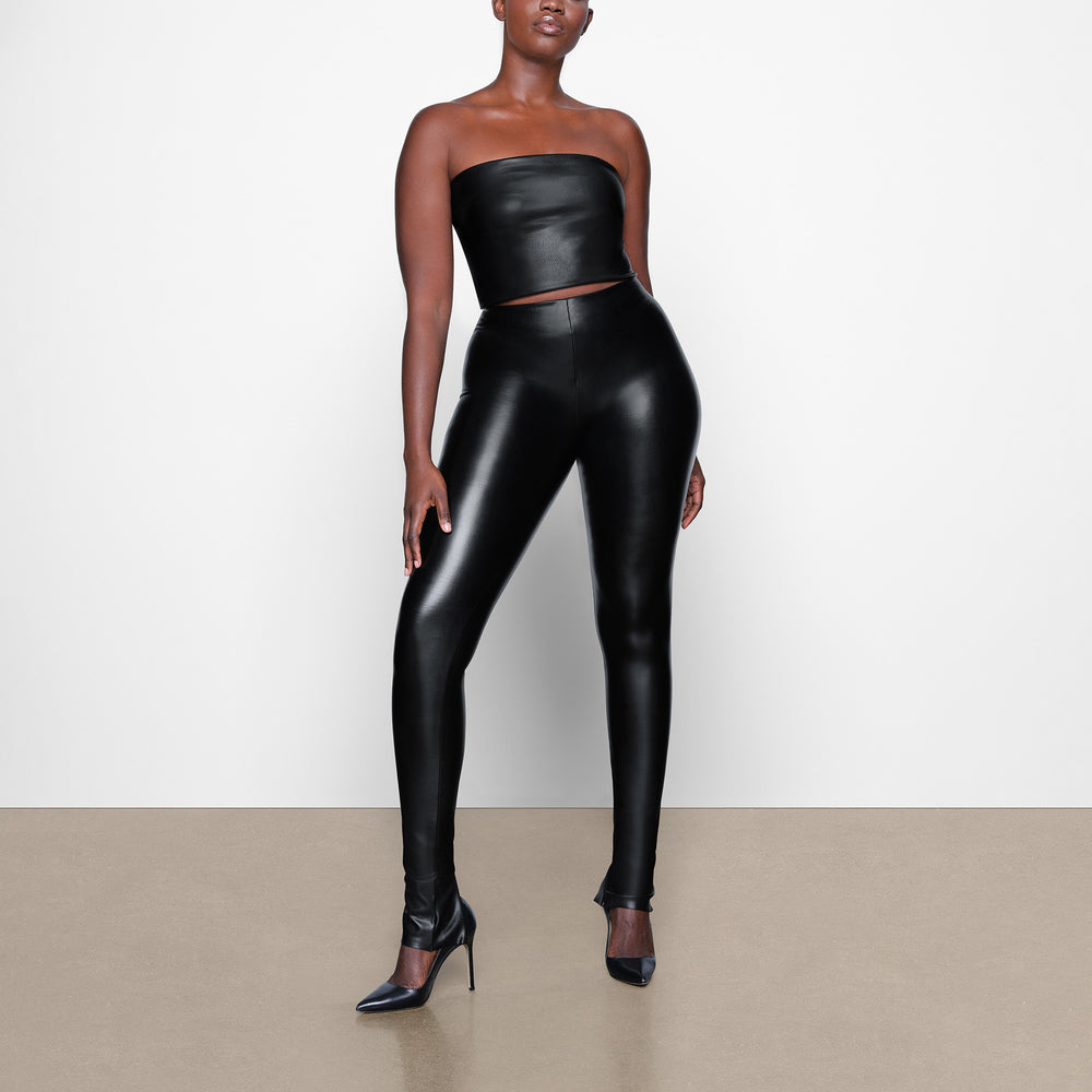 Skims FAUX LEATHER Leginy Čierne | ZMPX-35608