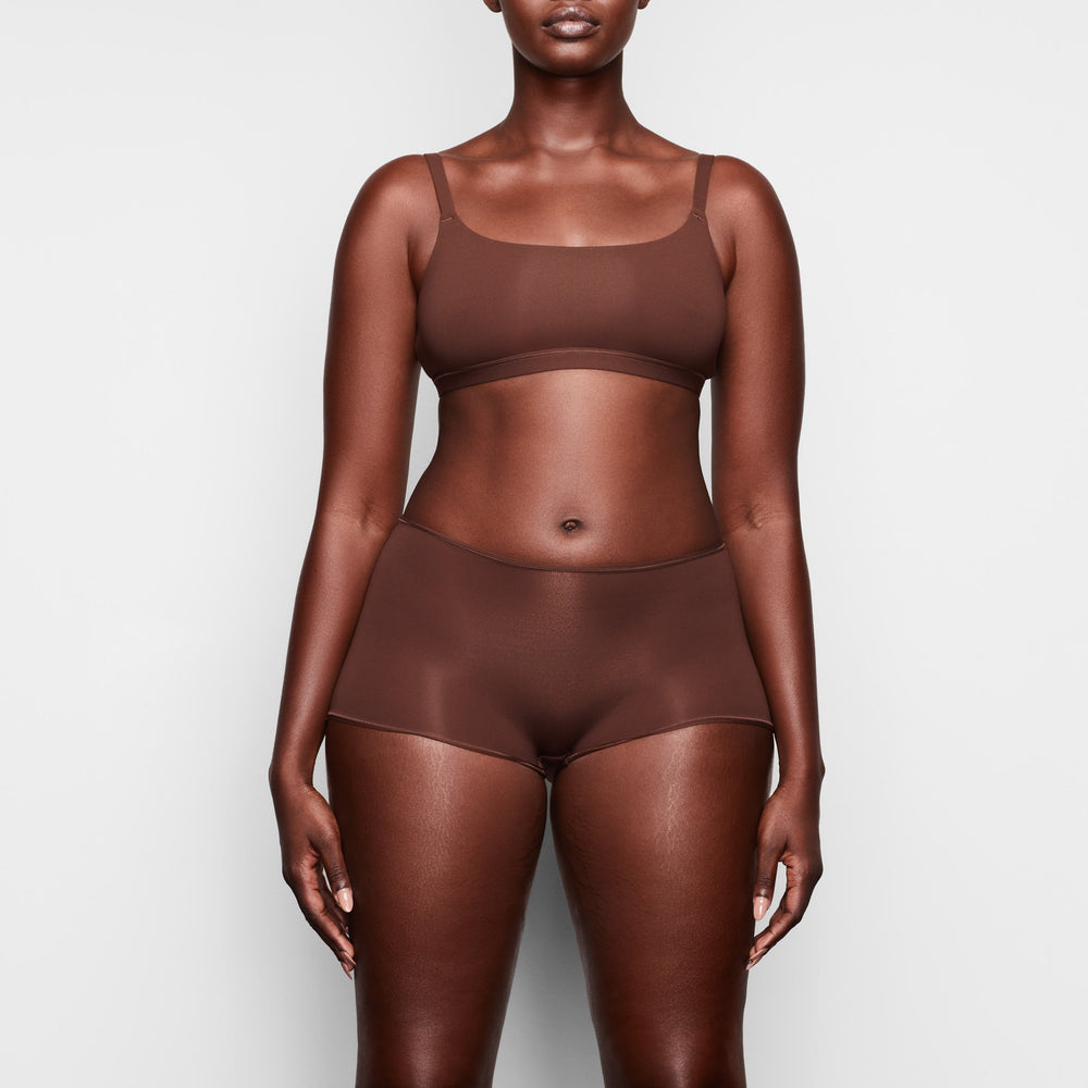 Skims FITS EVERYBODY Boy Short Čokoláda | MWQC-86574