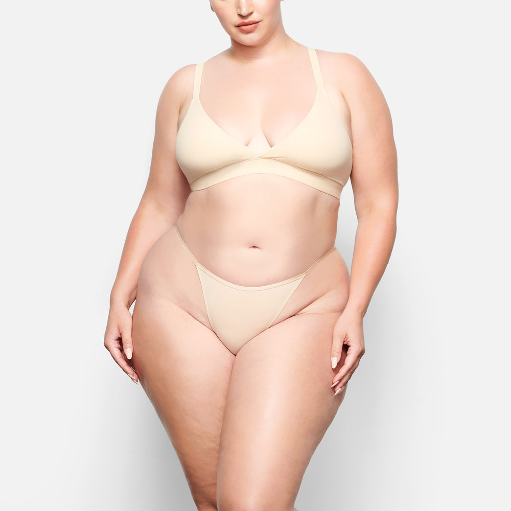 Skims FITS EVERYBODY CHEEKY STRING Bikini Hnede | BQXC-37186